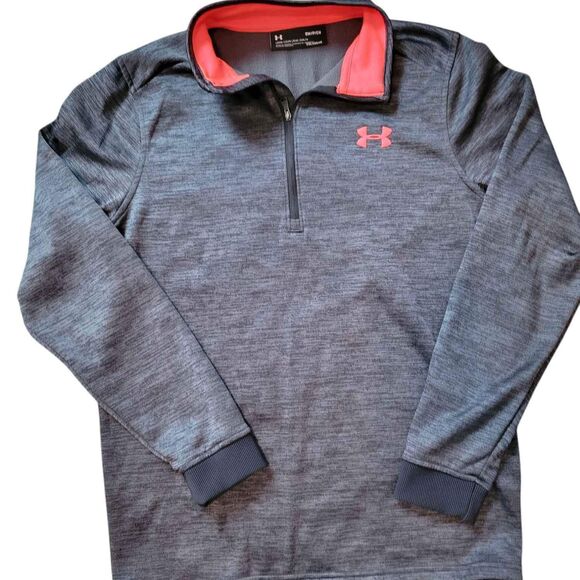 Women's Size Small Under Armour Loose Fit Quarter Zip Sweatshirt Pullover Cold - Picture 1 of 4